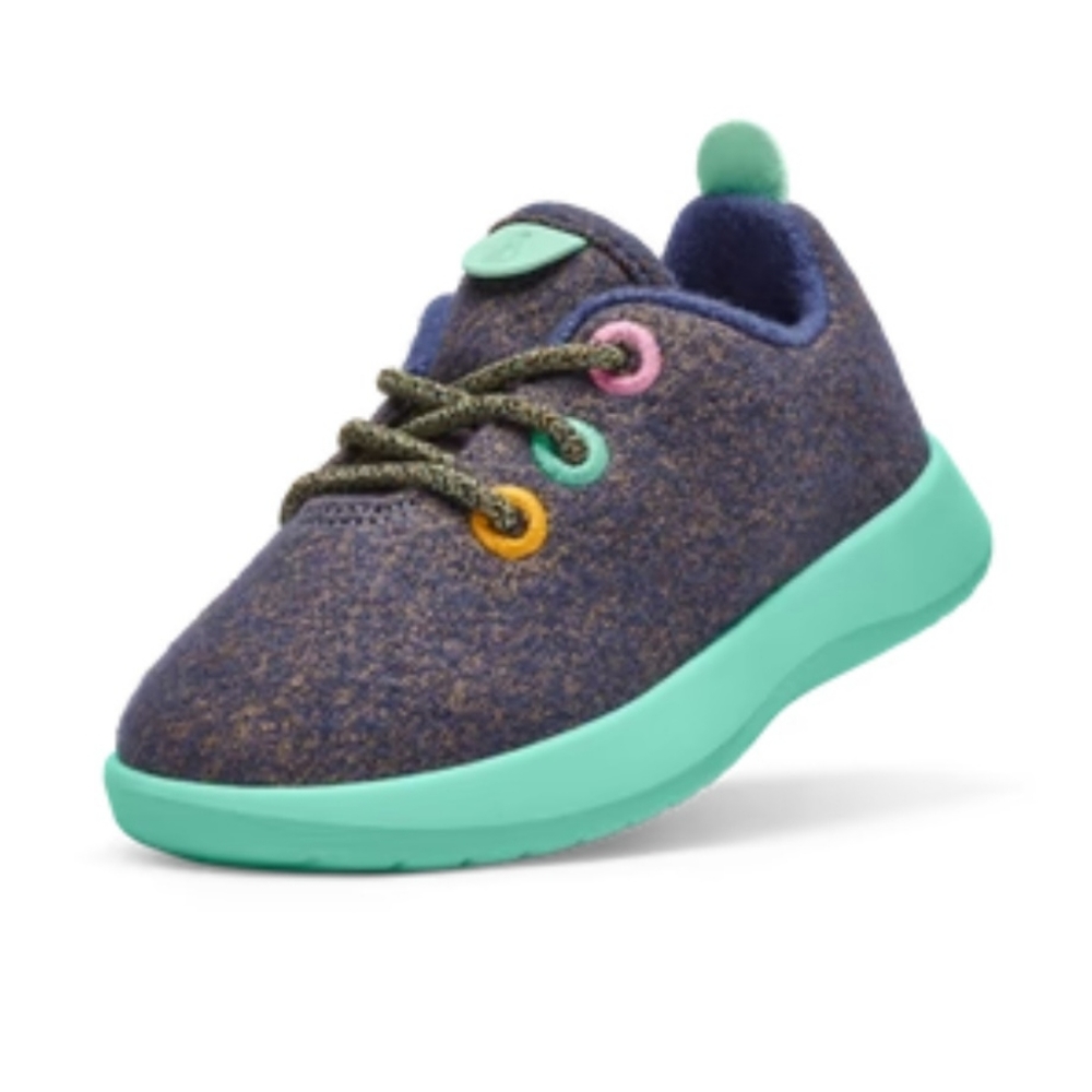 Allbirds (Smallbirds) wool runner, wowza blue (Buoyant mint sole) 9T